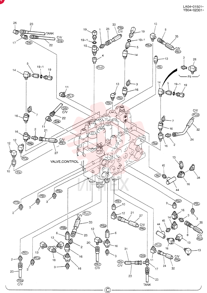 CONTROL LINES, MAIN (BOOM SAFETY) YB06H00014F3 (2)