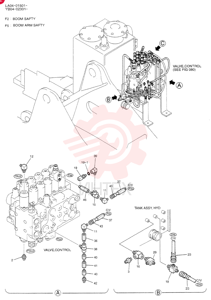 CONTROL LINES,MAIN (BOOM SAFETY) YB06H00014F2 (1)
