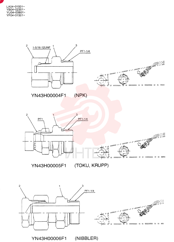 HYD CONNECTOR 2444P1744D3