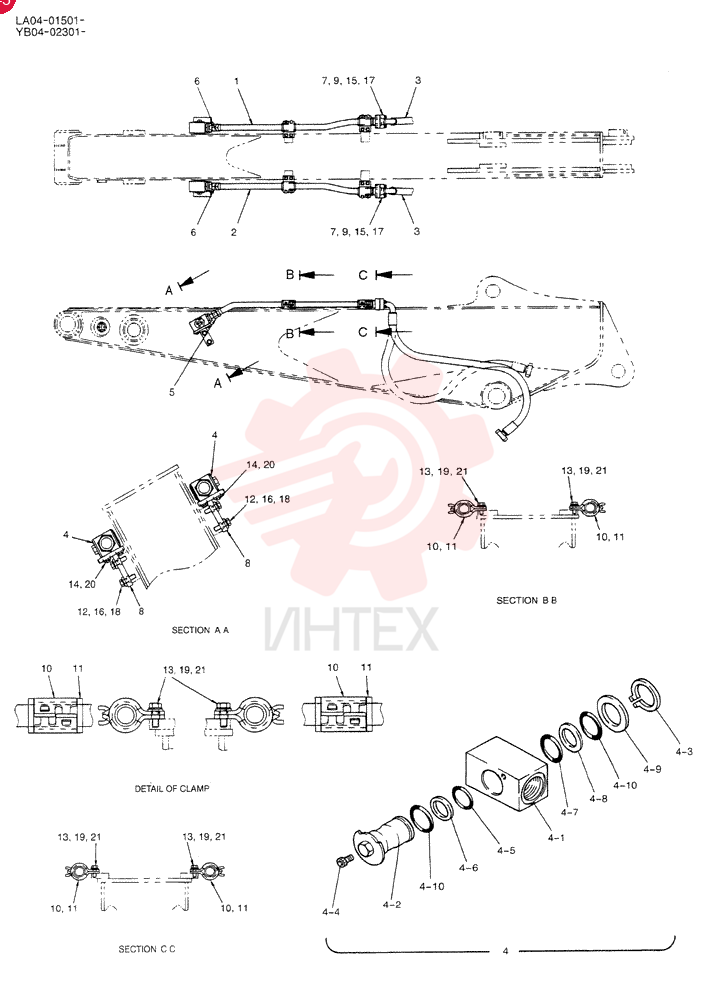 HYD LINES, ARM 2. 6M YB43H00002F1