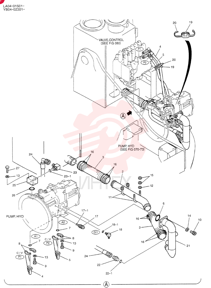 HYD LINES, PUMP YB30H00002F2