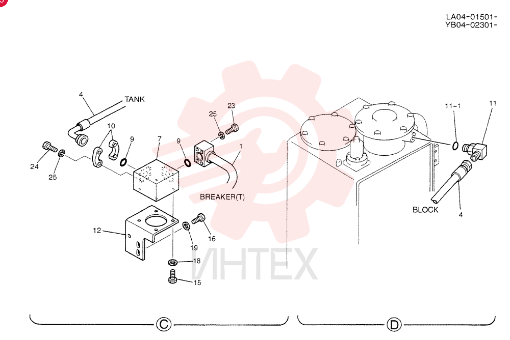 HYD LINES, UPP YB03H00023F1 (2)