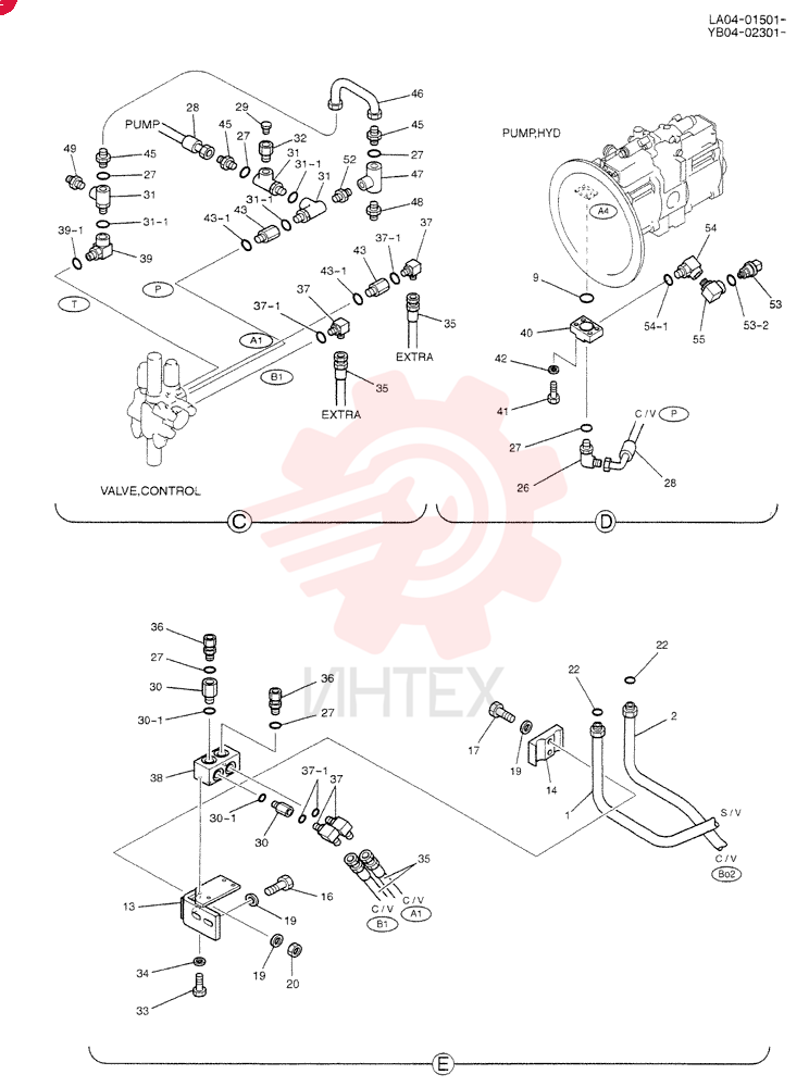 HYD LINES, UPP YB03H00028F1 (2)