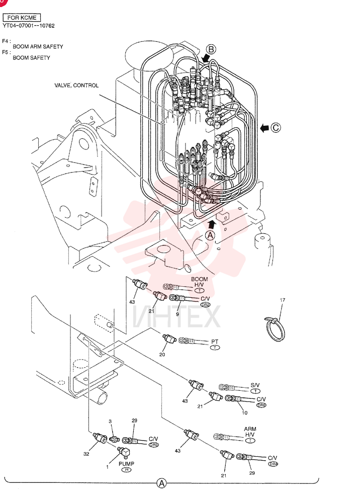 CONTROL LINES, MAIN (BOOM ARM SAFETY) YT06H00019F4