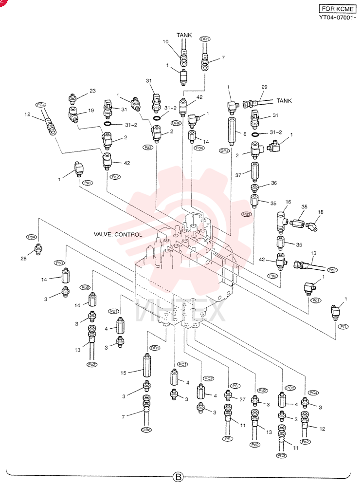 CONTROL LINES, MAIN(BOOM SAFETY) YT06H00019F5