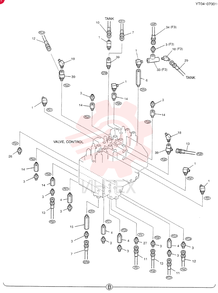 CONTROL LINES, MAIN (PIPING LESS) YT06H00032F4 (2)