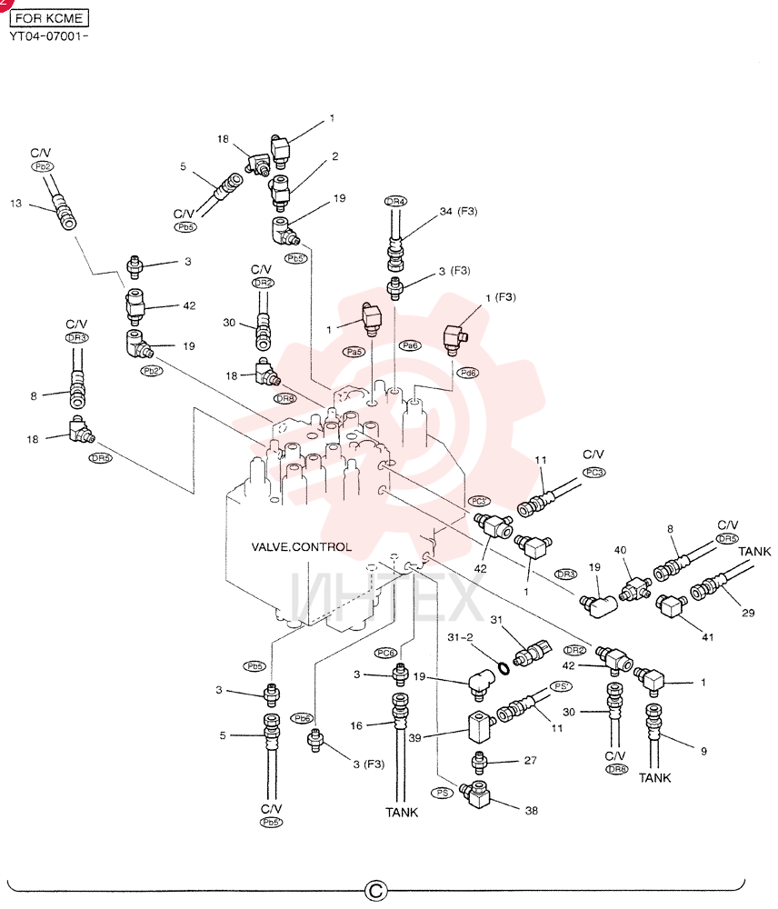CONTROL LINES, MAIN (PIPING LESS) YT06H00028F4 (1)