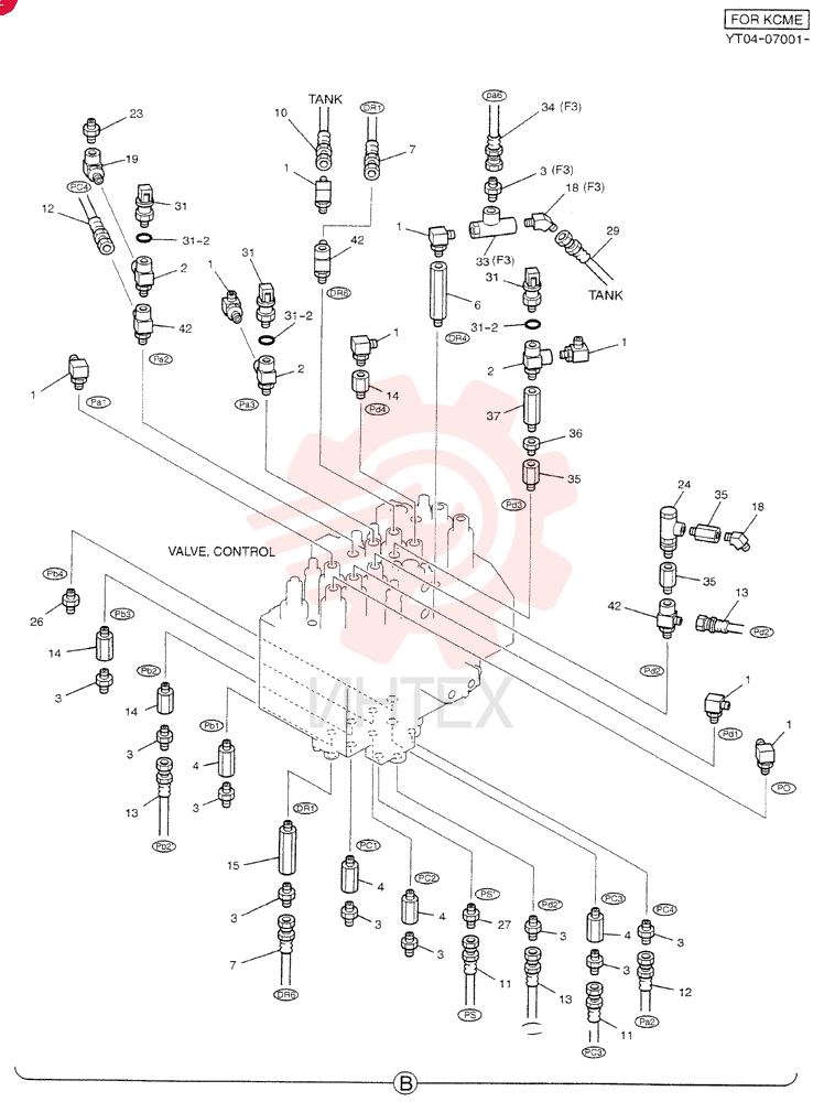 CONTROL LINES, MAIN (PIPING LESS) YT06H00028F4 (2)