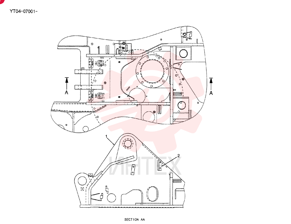 FRAME, UPPER YT52F00034P1