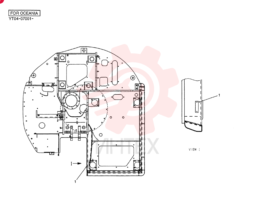 FRAME, UPPER YT52F00044P1