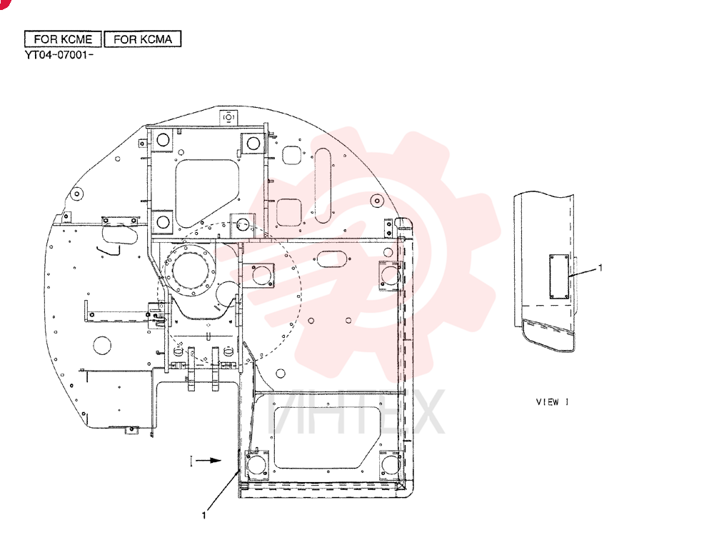 FRAME, UPPER YT52F00043P1