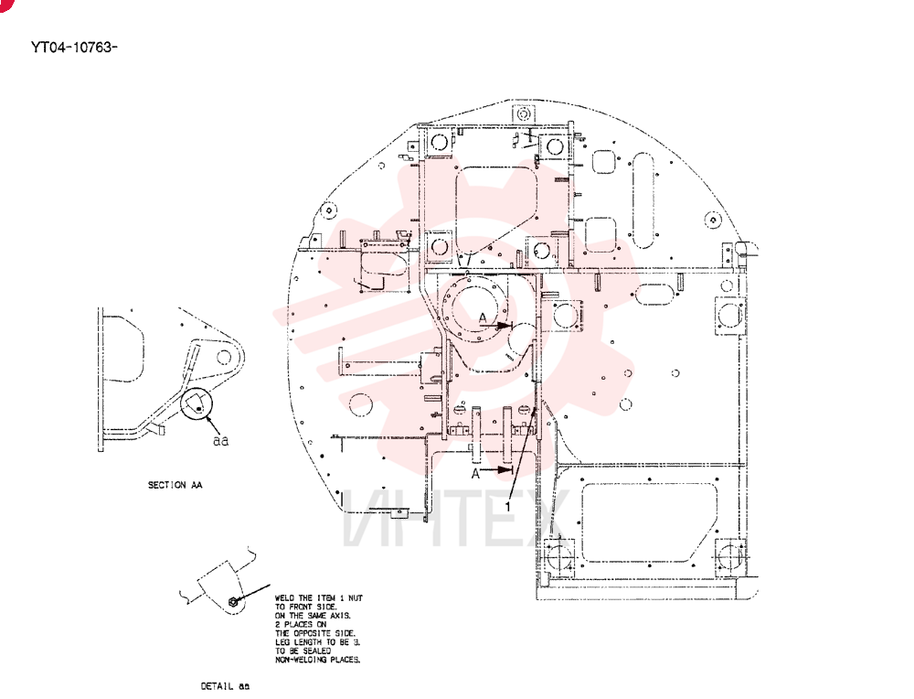 FRAME, UPPER YT52F00072P1