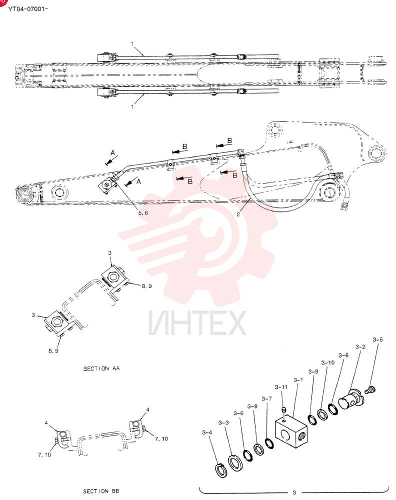 HYD LINES, ARM 2.06M