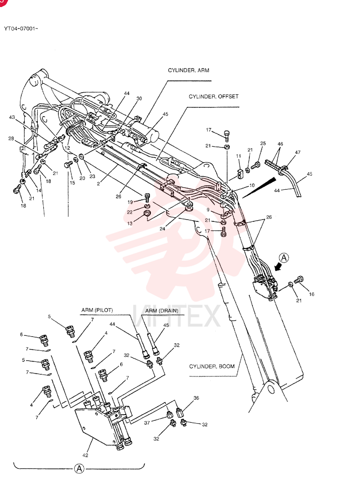 HYD LINES, BOOM YR42H00016F6