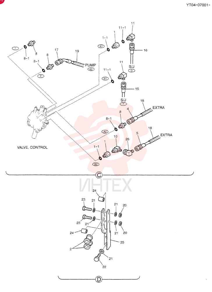 HYDR LINES, UPP YT03H00037F2 (2)