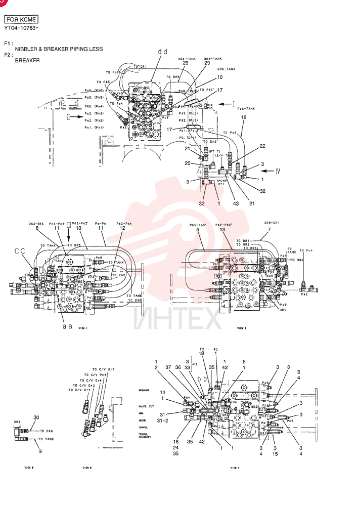LINES, MAIN (NIBBLER & BREAKER PIPING LESS) YT06H00052F1