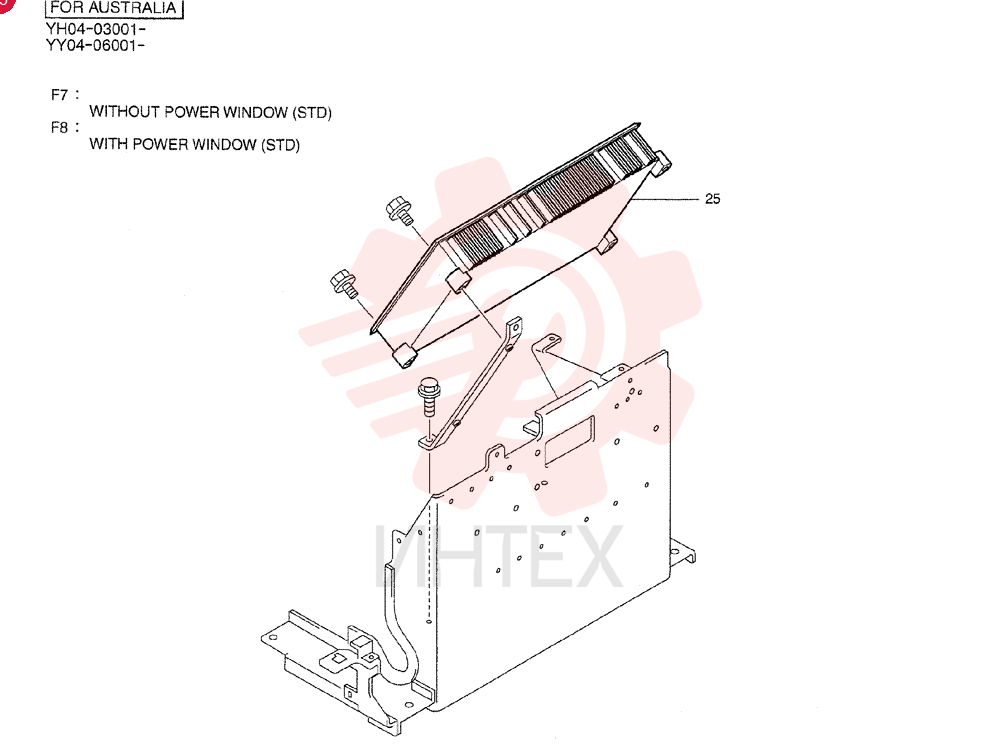 ASSY (WITHOUT POWER WINDOW) YY22E00059F7