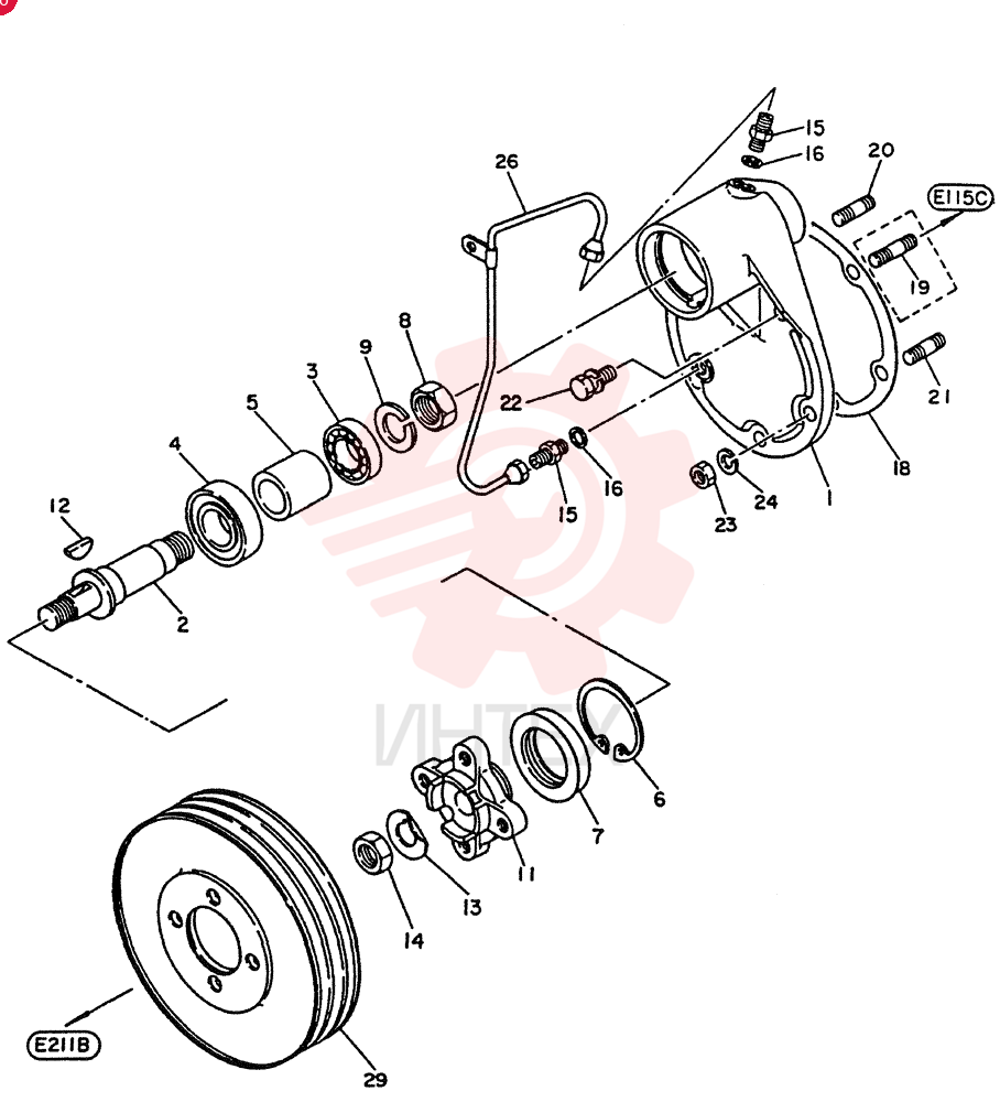 BRACKET ASSY-FAN (FOR A8) VG2104696060 (2)