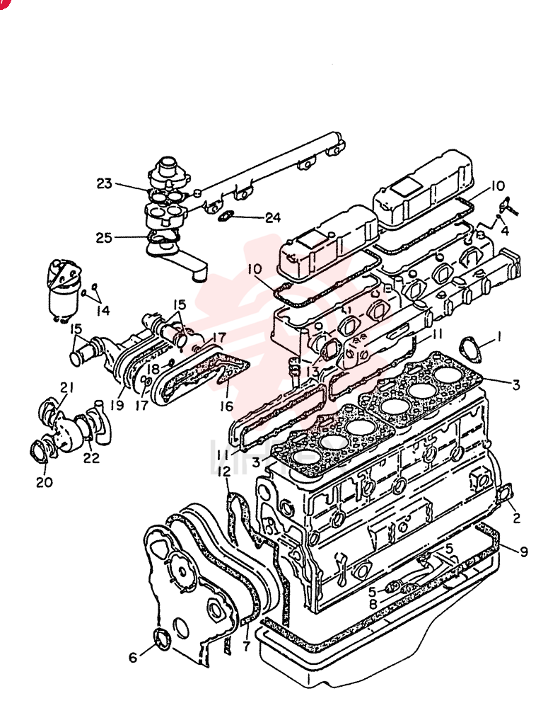 ENGINE OVERHAUL KIT VG10101Z2229