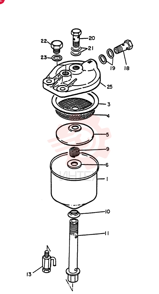 Схема (PE6T04) - NISSAN DIESEL ENGINE - LK900 & LK700A W/TURBO (1/03-12/06) VG1640090107