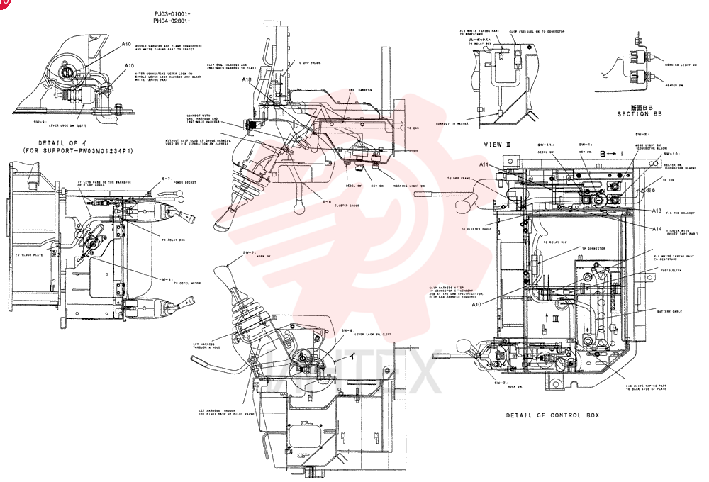 HANESS ASSY, UPP(CANOPY) PH13E00012F1 (2)