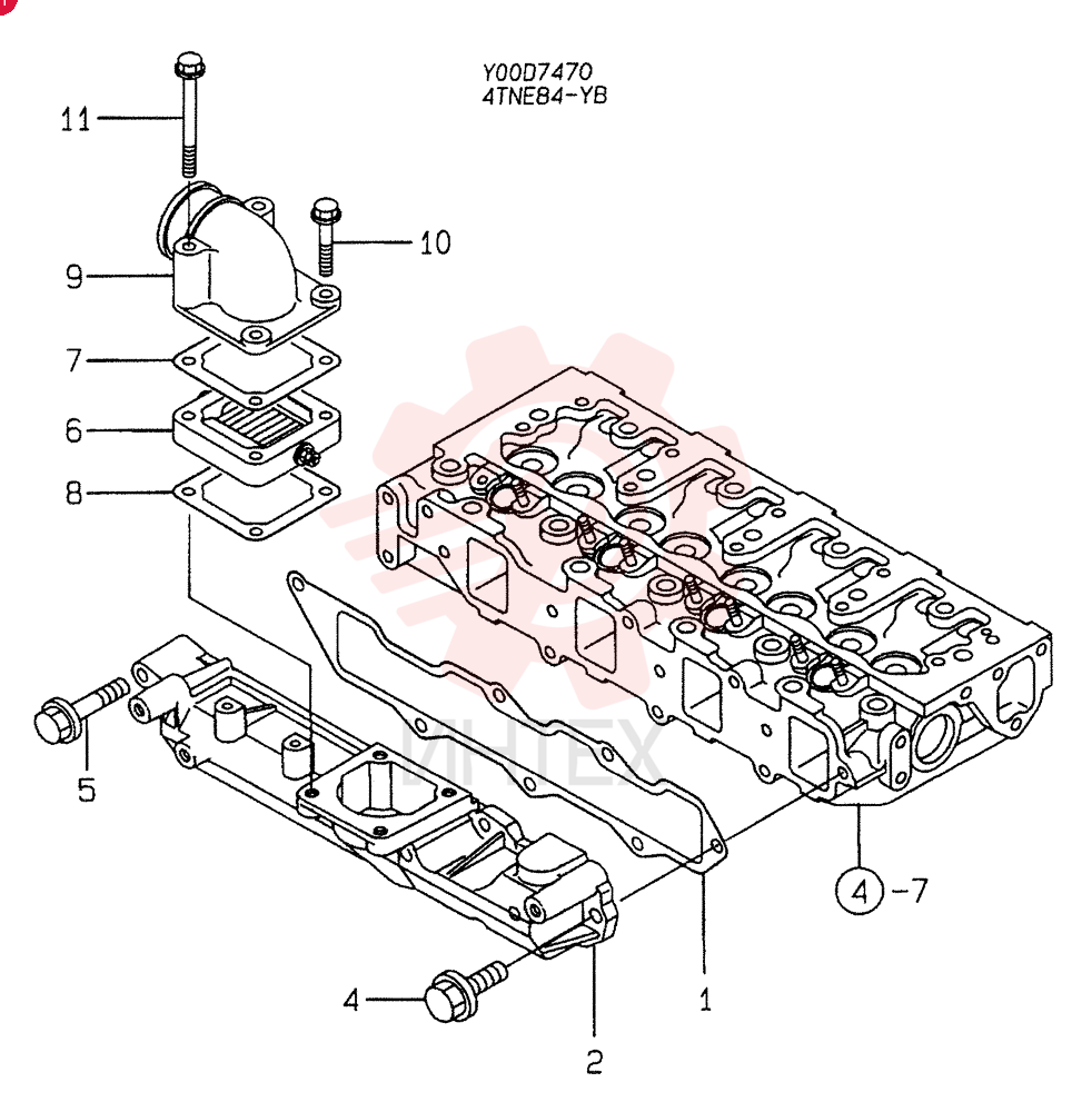MANIFOLD GASKET VV12940712110