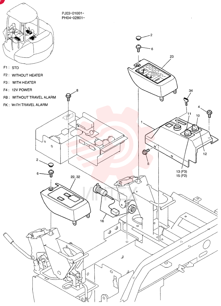 PANEL ASSY, INSTRUMENT (BASIC UNIT) PM17M00022F1 (2)