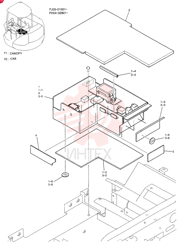 RELAY BOX ASSY(CANOPY) PY24E00010F1