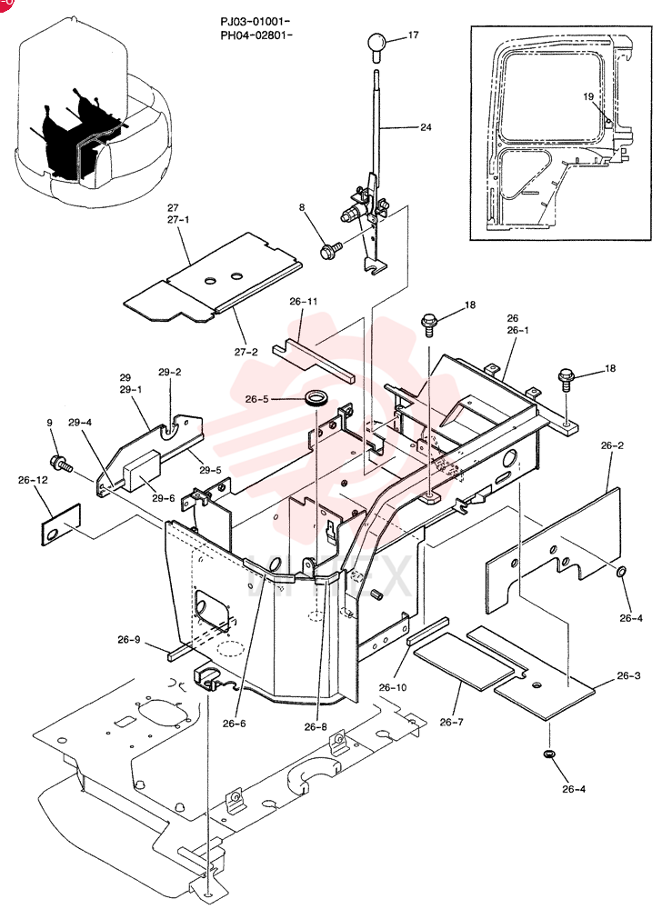 STAND ASSY,CONTROL(STD) PM10M00001F6