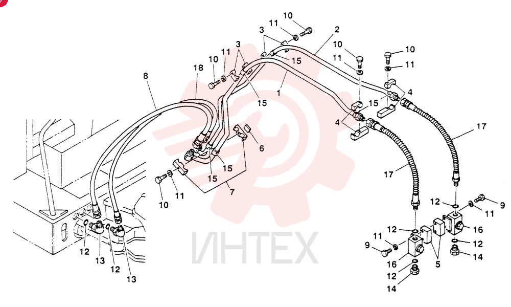 BREAKER PIPING ASSY S04273-90010