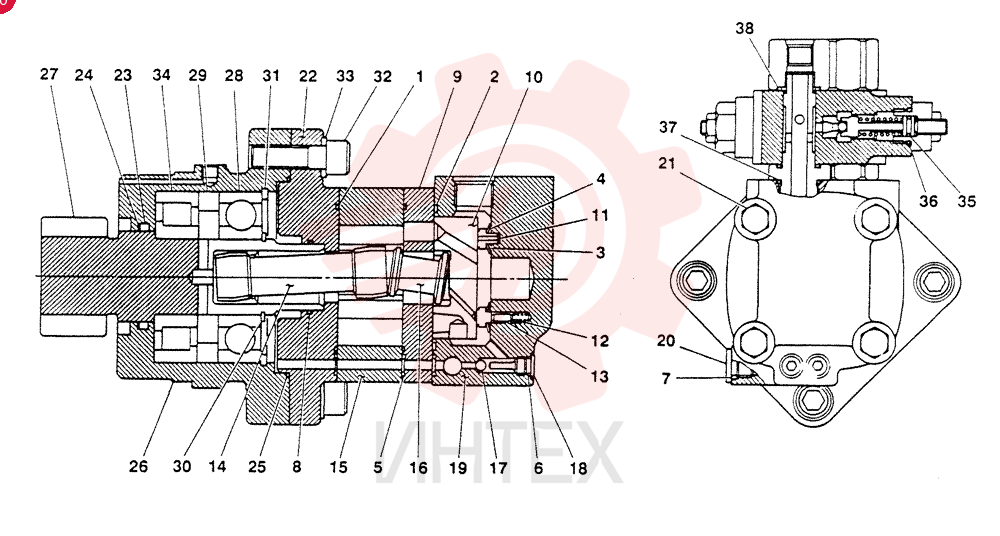 MOTOR ASSY, slew S19031-07200
