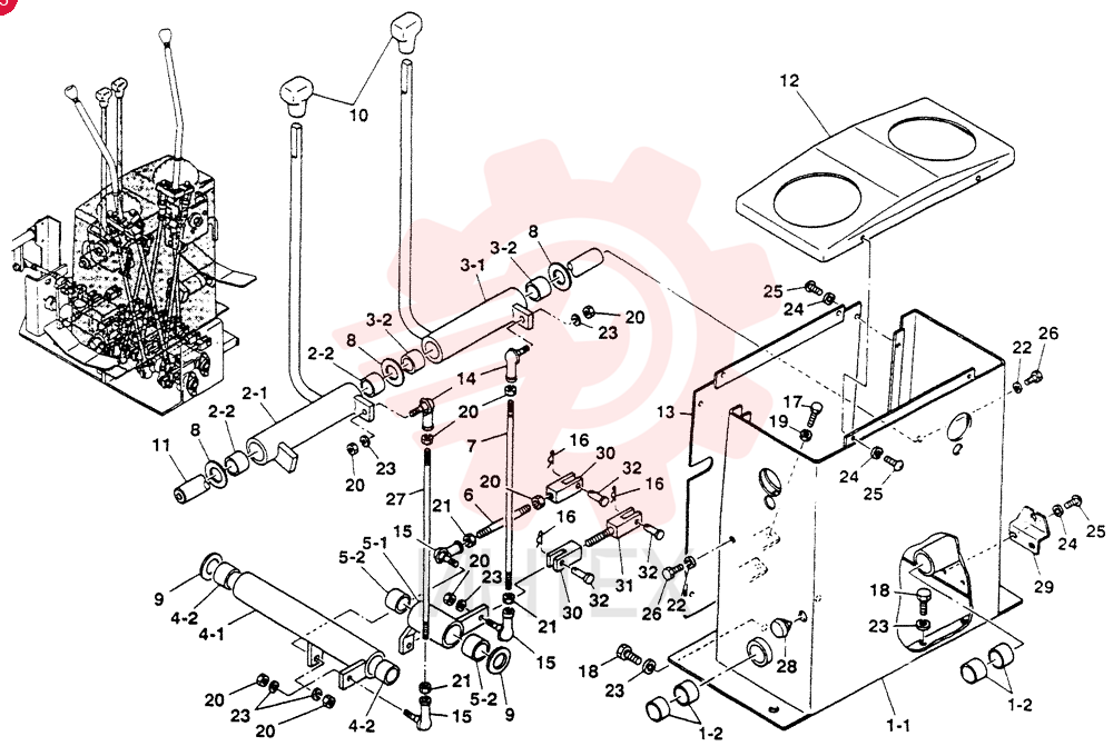 STAND ASSY, LEVER S04232-09200