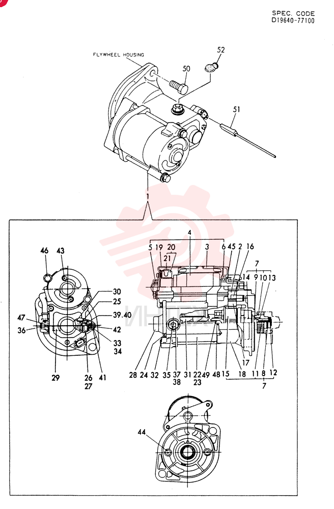 STARTER MOTOR VV11962077011