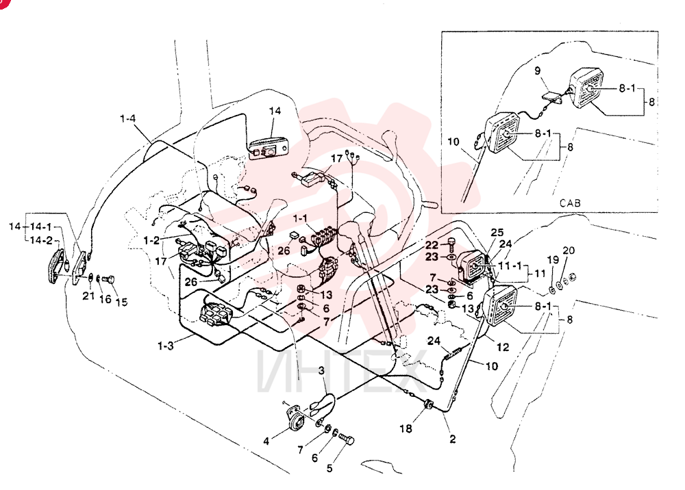 HARNESS ASSY, WIRING, Serial Range: PU02001-PU02018
