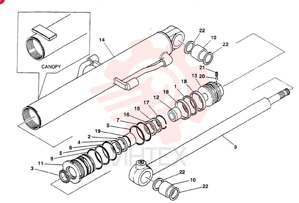 HYDRAULIC CYLINDER S19000-59100