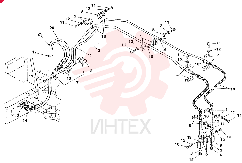 BREAKER PIPING ASSY S04373-90030