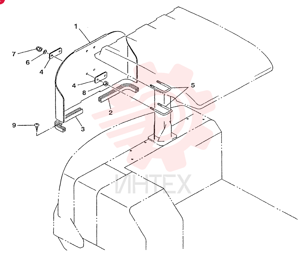 COWLING, REAR S04384-04100