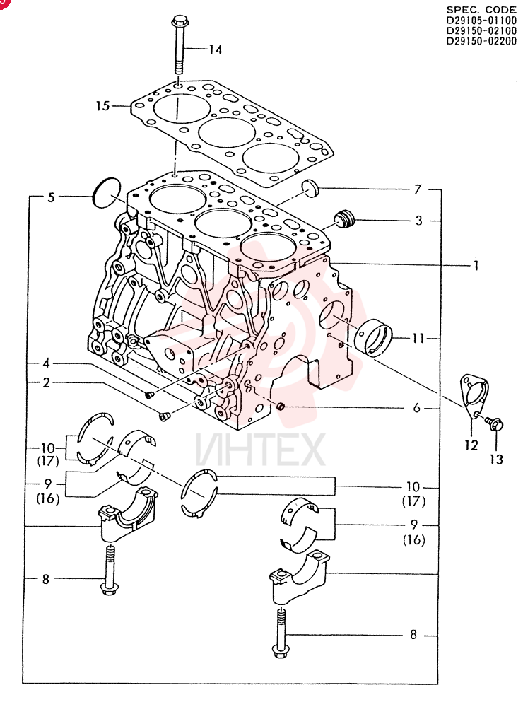 CYCLINDER BLOCK 3TN84L-RTBA