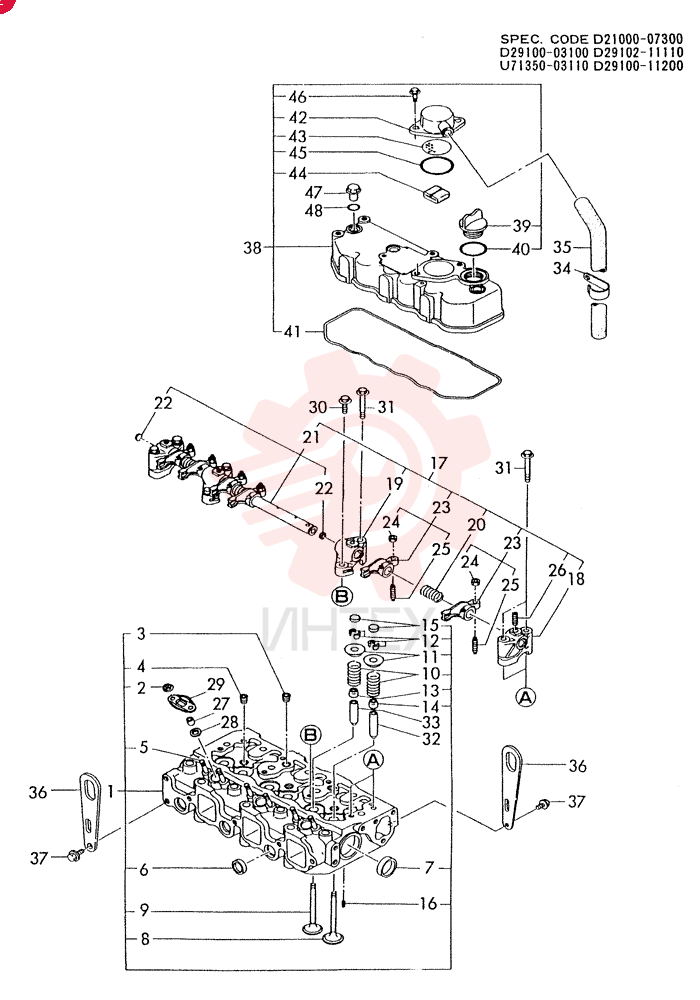 CYCLINDER HEAD & BONNET 3TN84L-RTBA