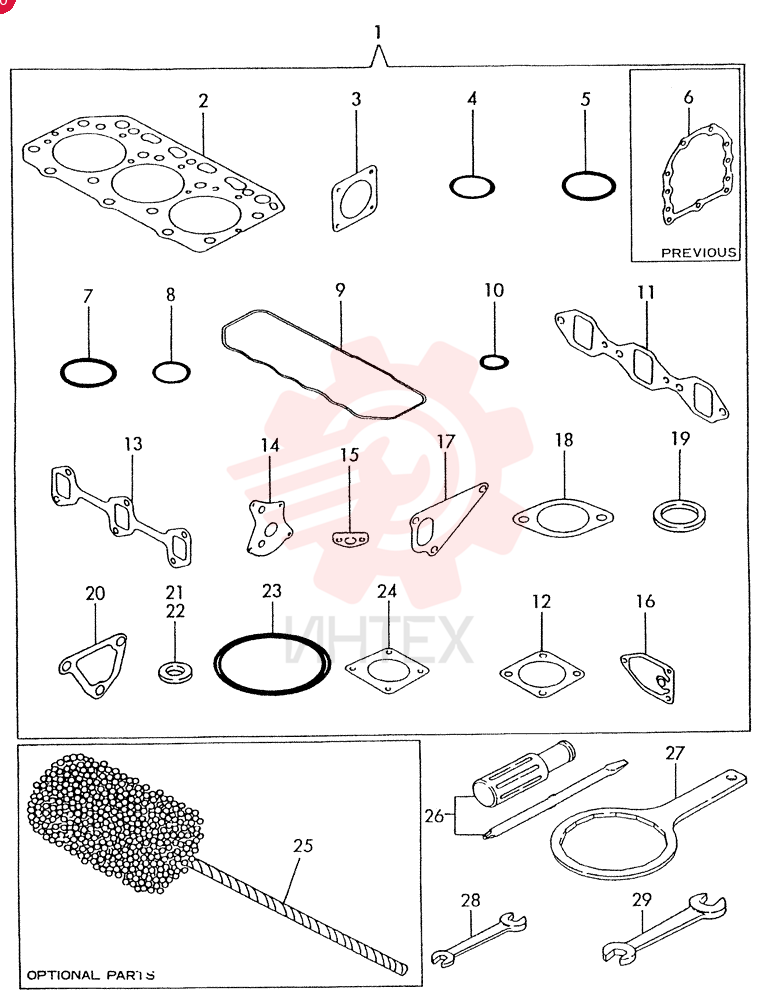 GASKET SET & TOOLS 3TN84L-RTBA