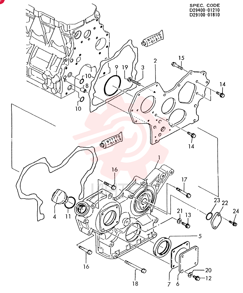 GEAR HOUSING 3TN84L-RTBA
