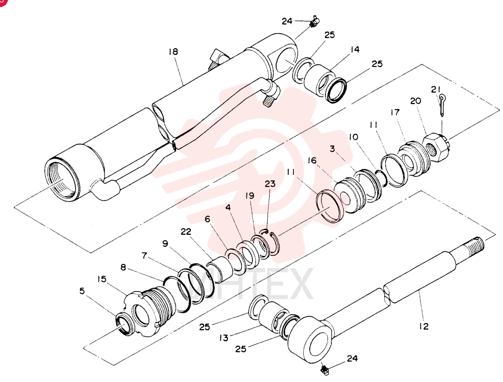 BUCKET CYLINDER S19000-44000