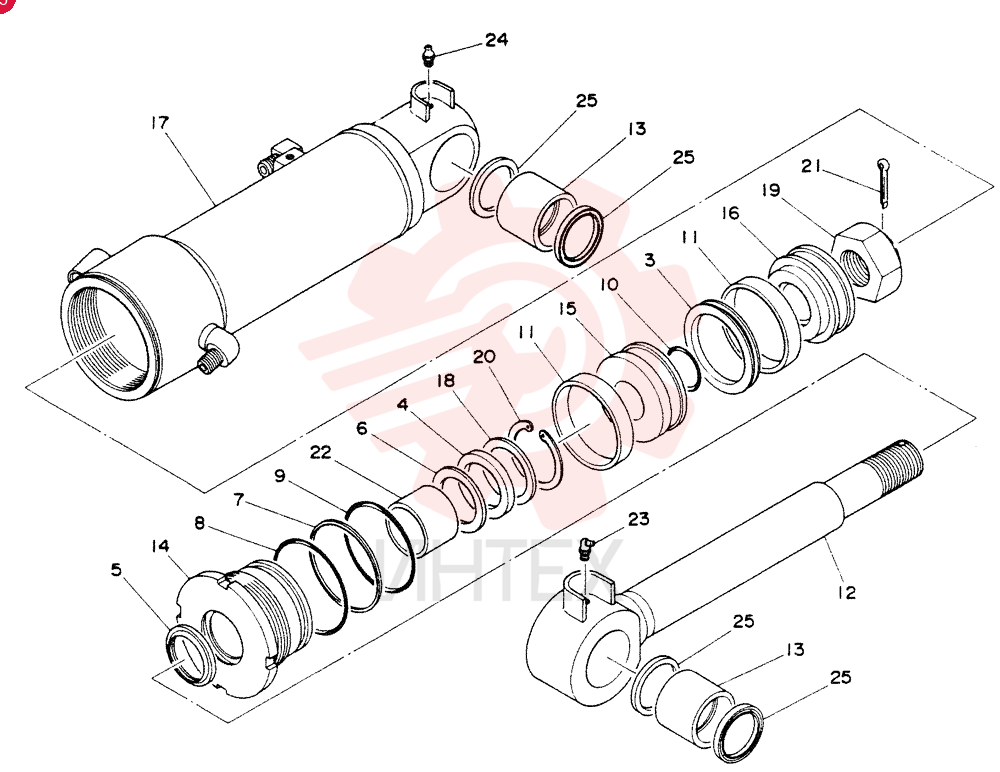CYLINDER ASSY INCLUDES REF 2-25