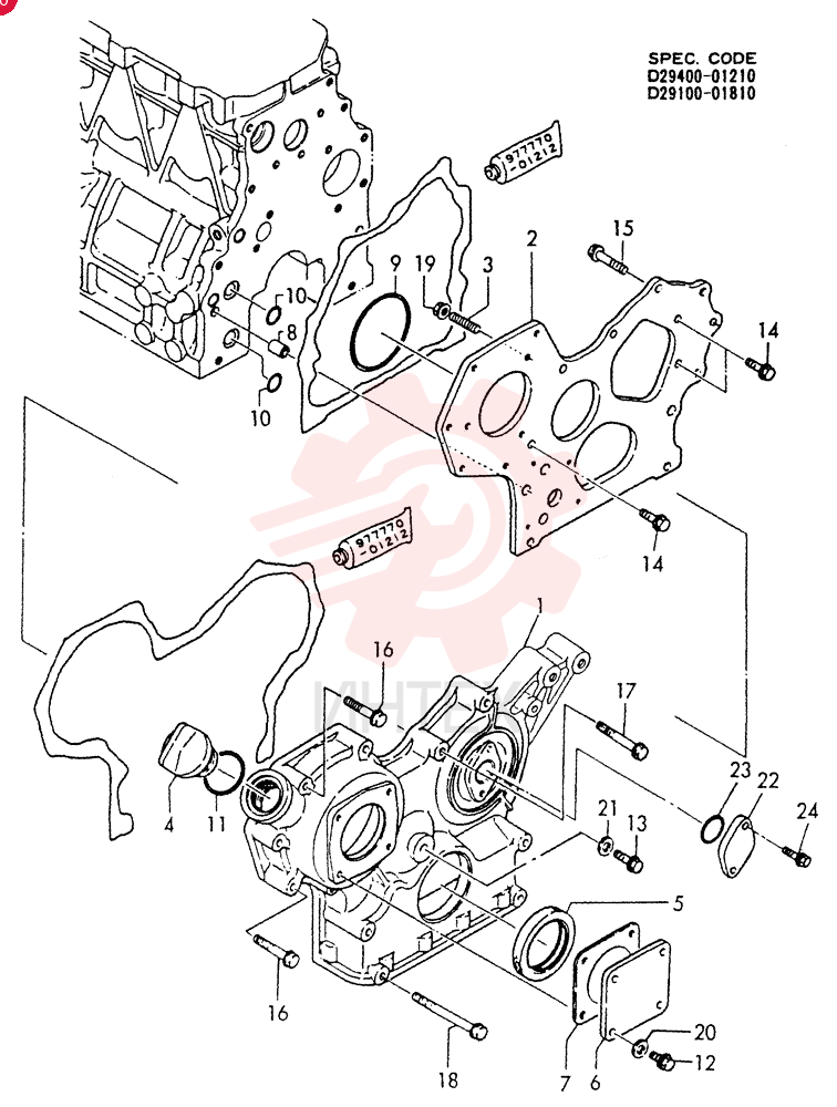 HOUSING, GEARS VV12940001500