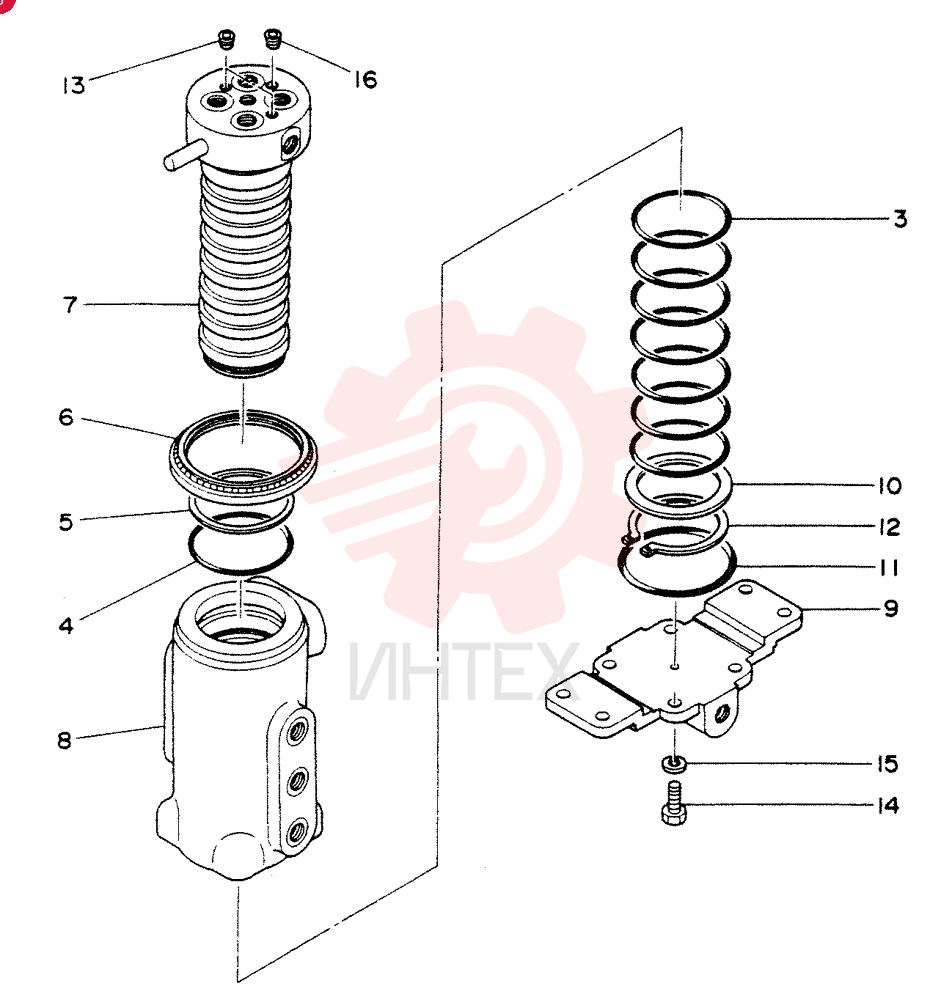JOINT,SWIVEL INCLUDES REF 2-16, Serial Range: PV00003-PV02001