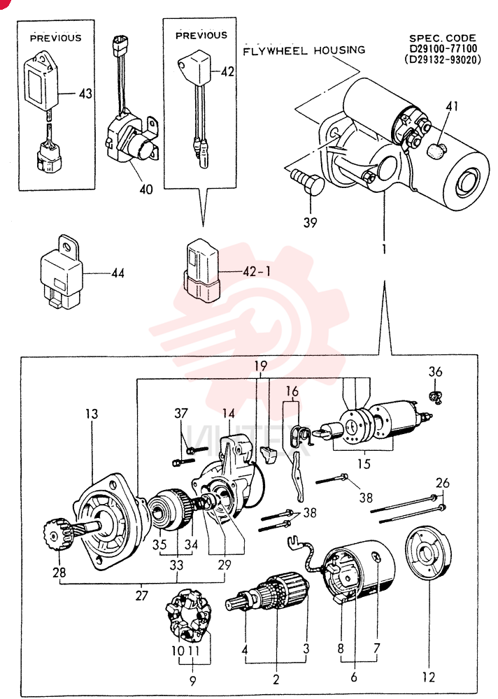 STARTER MOTOR VV17100877010