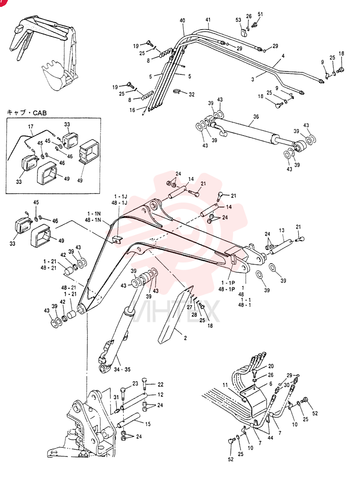 BOOM ASSY, MAIN (FOR CANOPY)