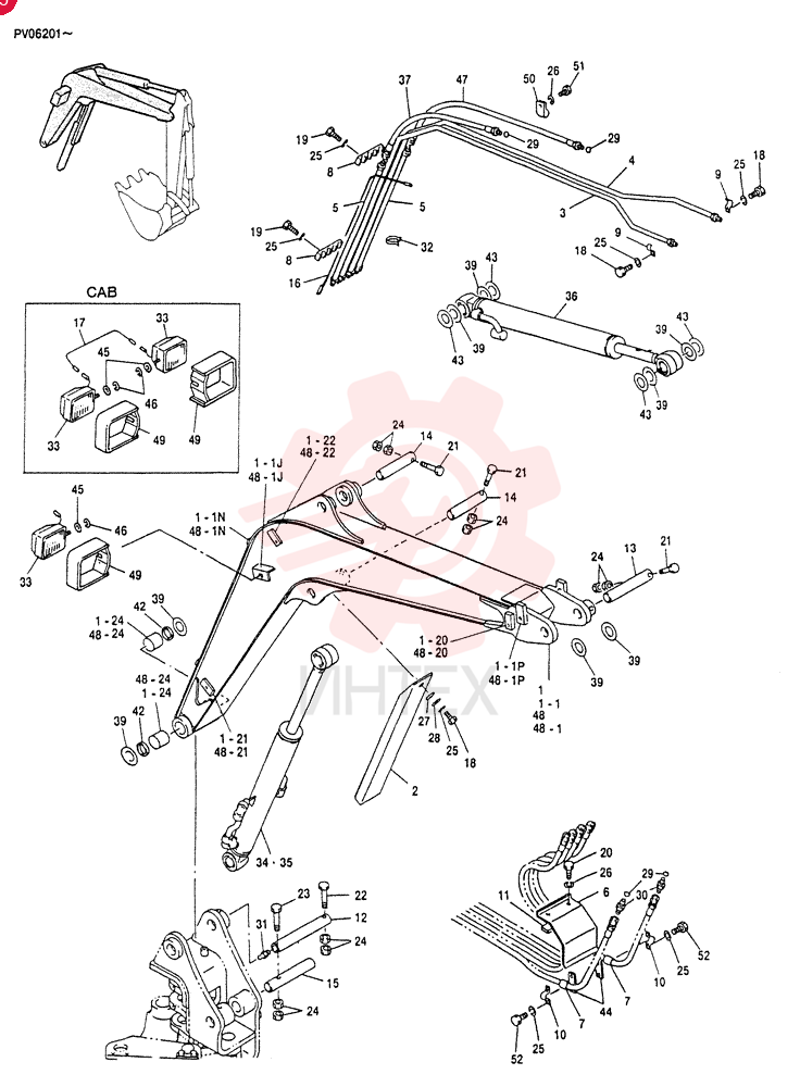 BOOM ASSY, MAIN(FOR CANOPY)