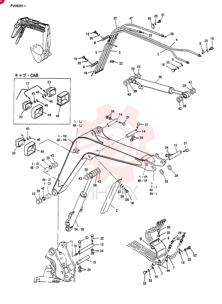 BOOM ASSY, MAIN (FOR CANOPY)