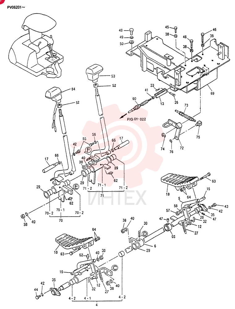 LEVER ASSY, CONTROL PM50M00001F2